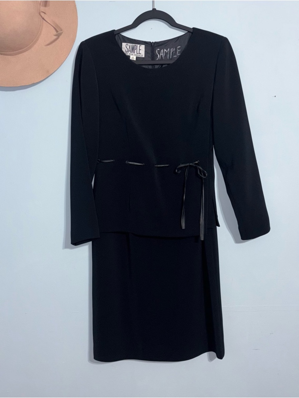 ✨ VINTAGE RARE Tokyo Igin Black Formal "SAMPLE" Dress 6 Petite✨